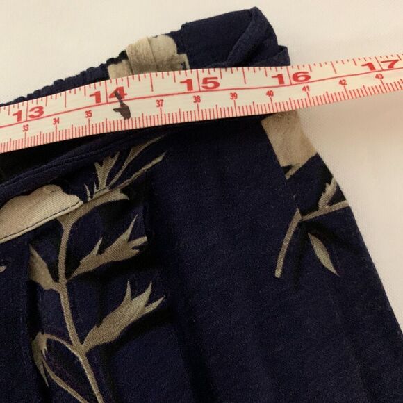 Vintage TR Bentley 90s floral Skirt size XL BLUE FLORAL RAYON SKIRT SUMMER WEAR - Picture 7 of 8